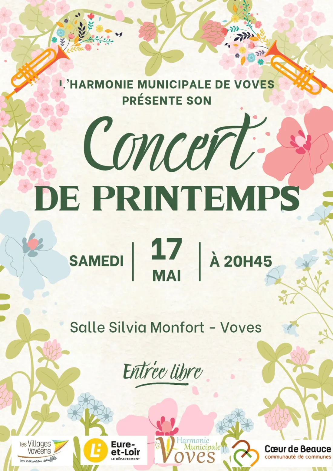VOVES - Concert de printemps de l'Harmonie