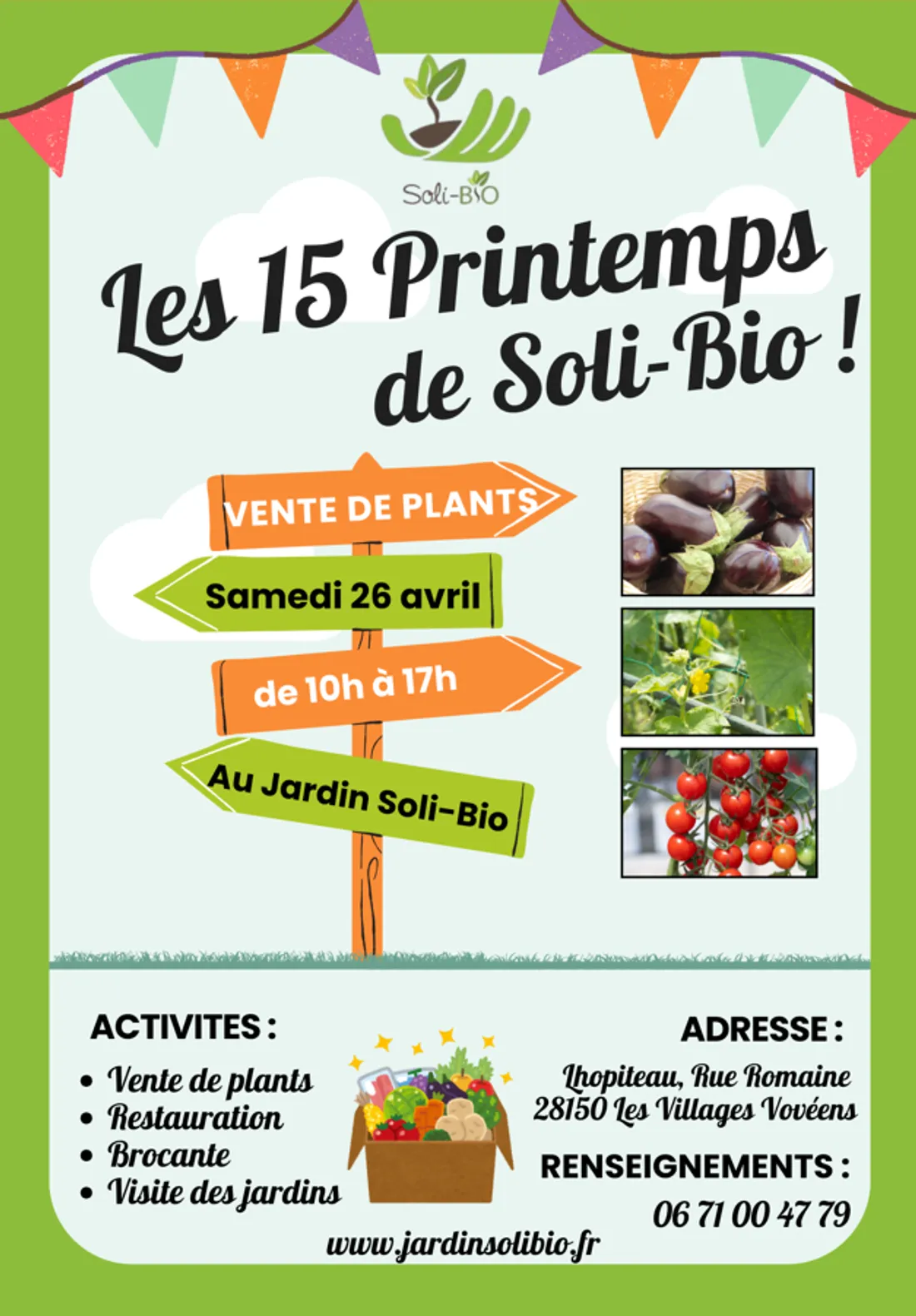 VOVES - Les 15 printemps de Soli-Bio