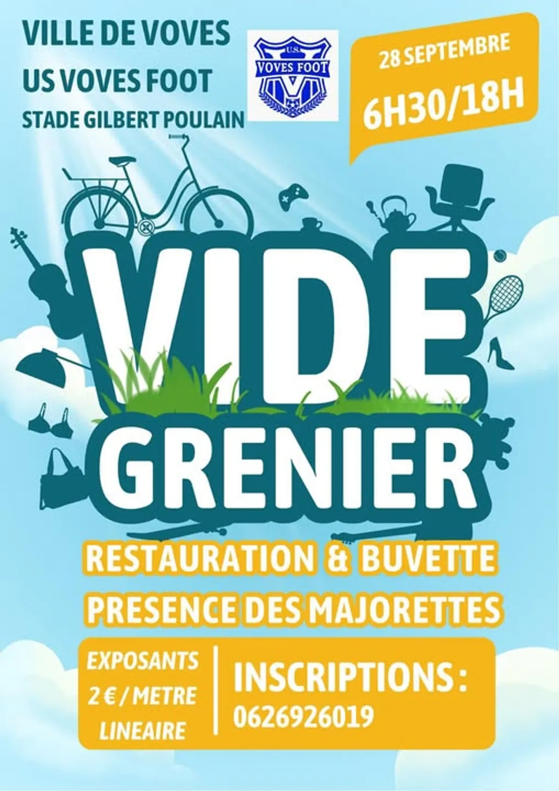 VOVES - Brocante de l'US Voves Foot