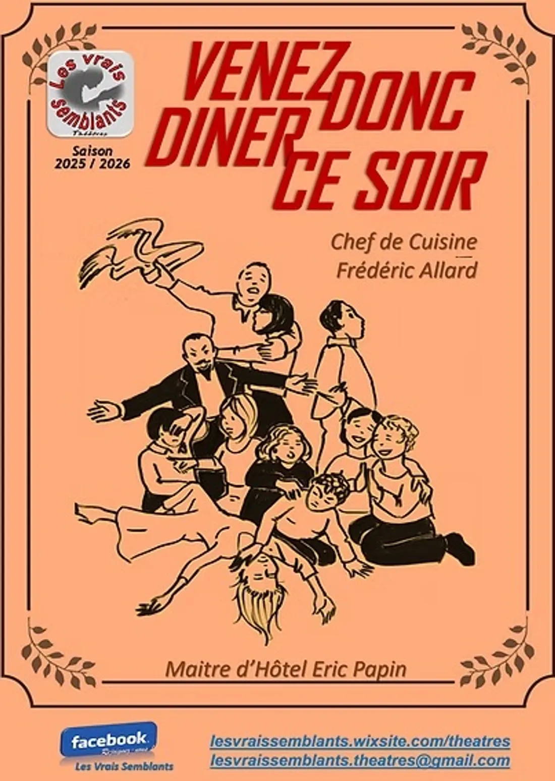 Théâtre : Venez donc dîner ce soir