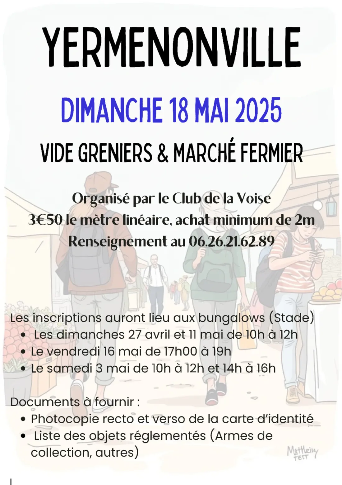 YERMENONVILLE - Vide-greniers et marché fermier