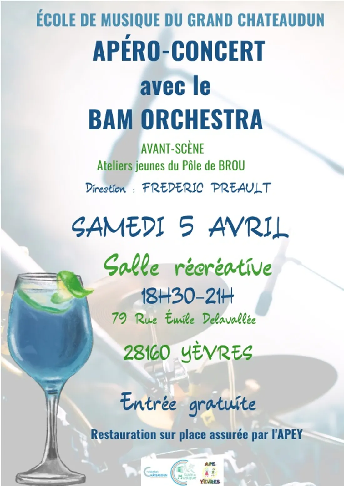 YÈVRES - Apéro-concert avec le BAM Orchestra