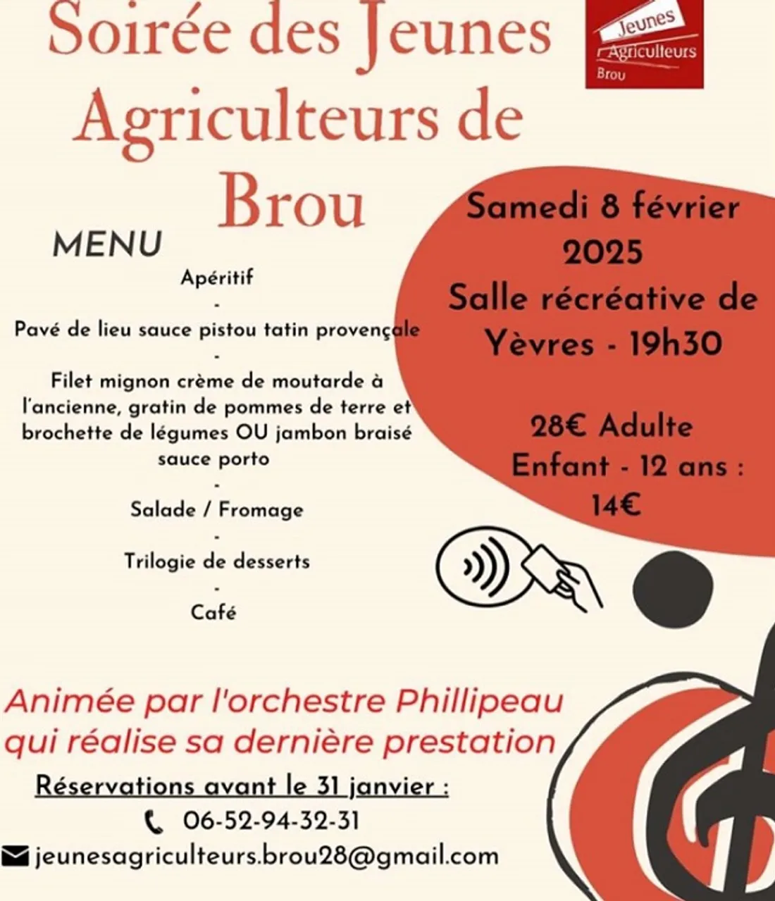 YÈVRES - Soirée des Jeunes Agriculteurs de Brou
