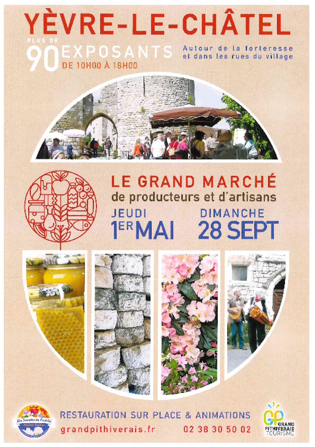 YÈVRE-LE-CHATEL (45) - Le Grand Marché de producteurs et d'Artisans