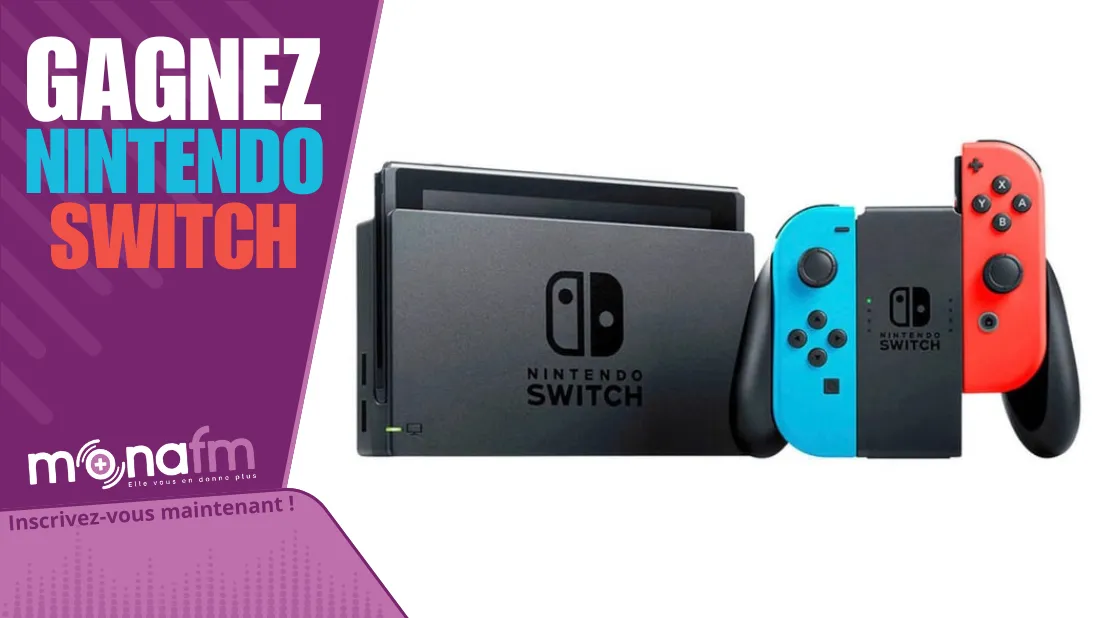 Nintendo switch a gagner sur Mona FM
