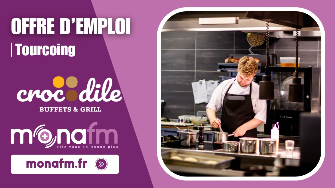 Restaurant Crocodile à Tourcoing recrute un commis de cuisine [H/F] en CDI