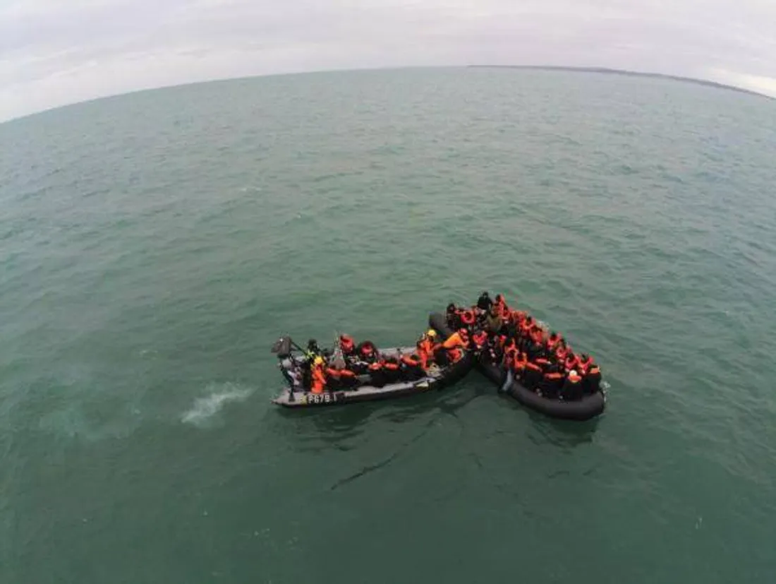 Migrants en mer