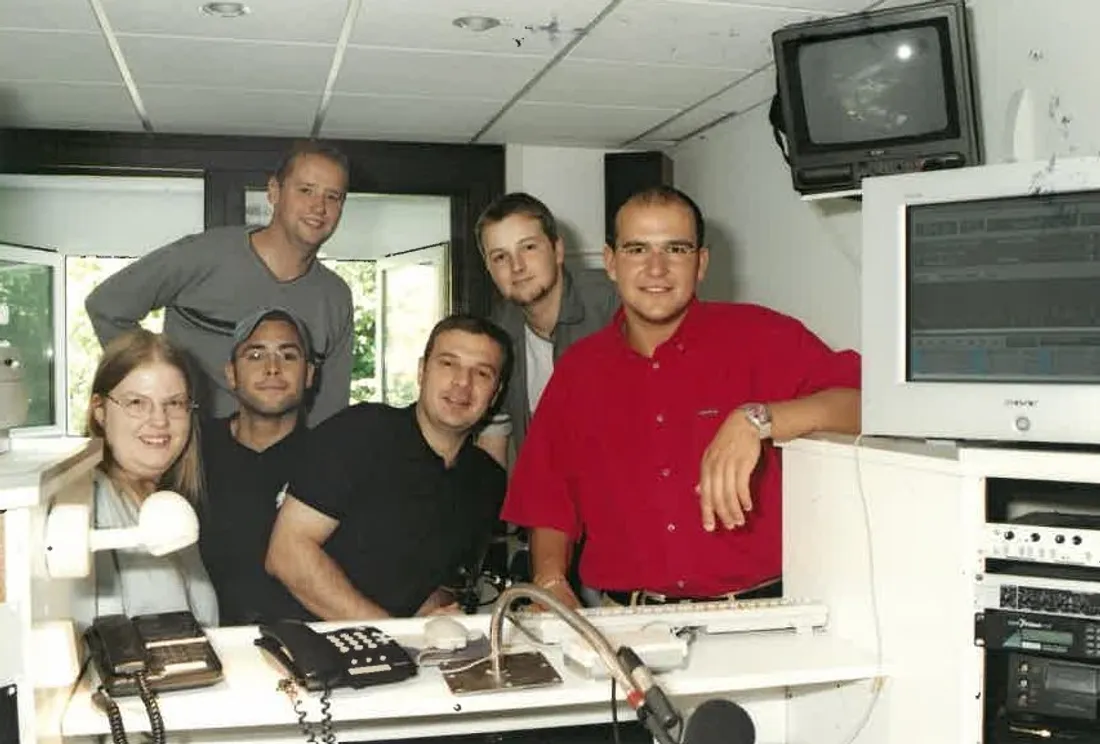 L'équipe de D!RECT FM il y a 23 ans. 
