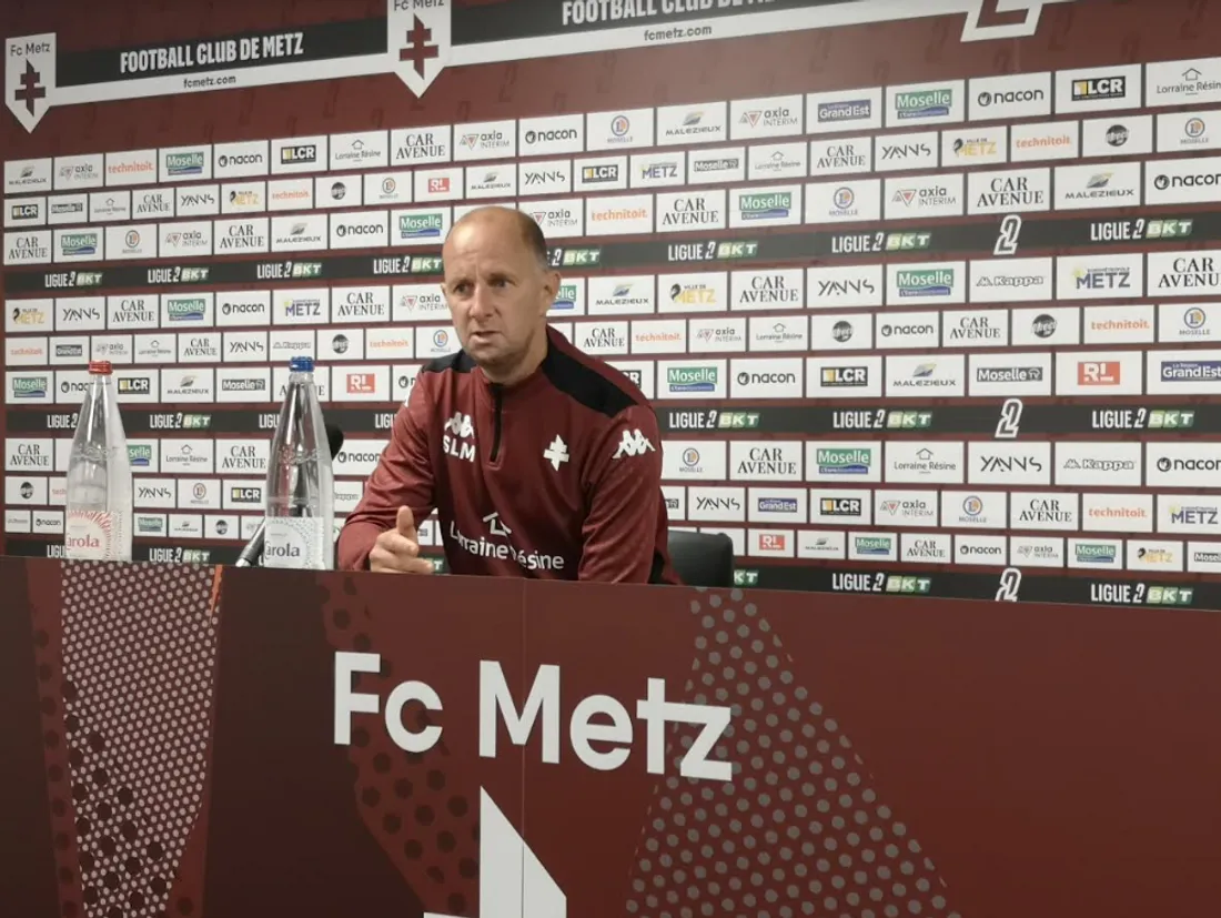 Stéphane Le Mignan en conférence de presse ce mercredi 21 août 2024.