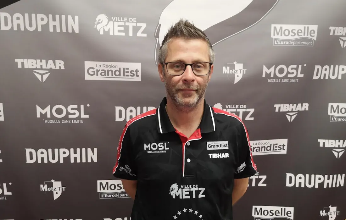 Loïc Belguise, entraîneur du Metz TT (Pro Dame)