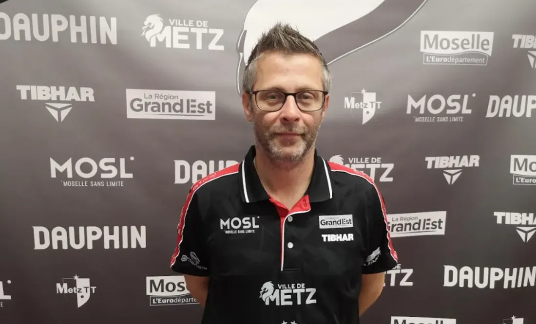 Loïc Belguise, entraîneur du Metz TT. 