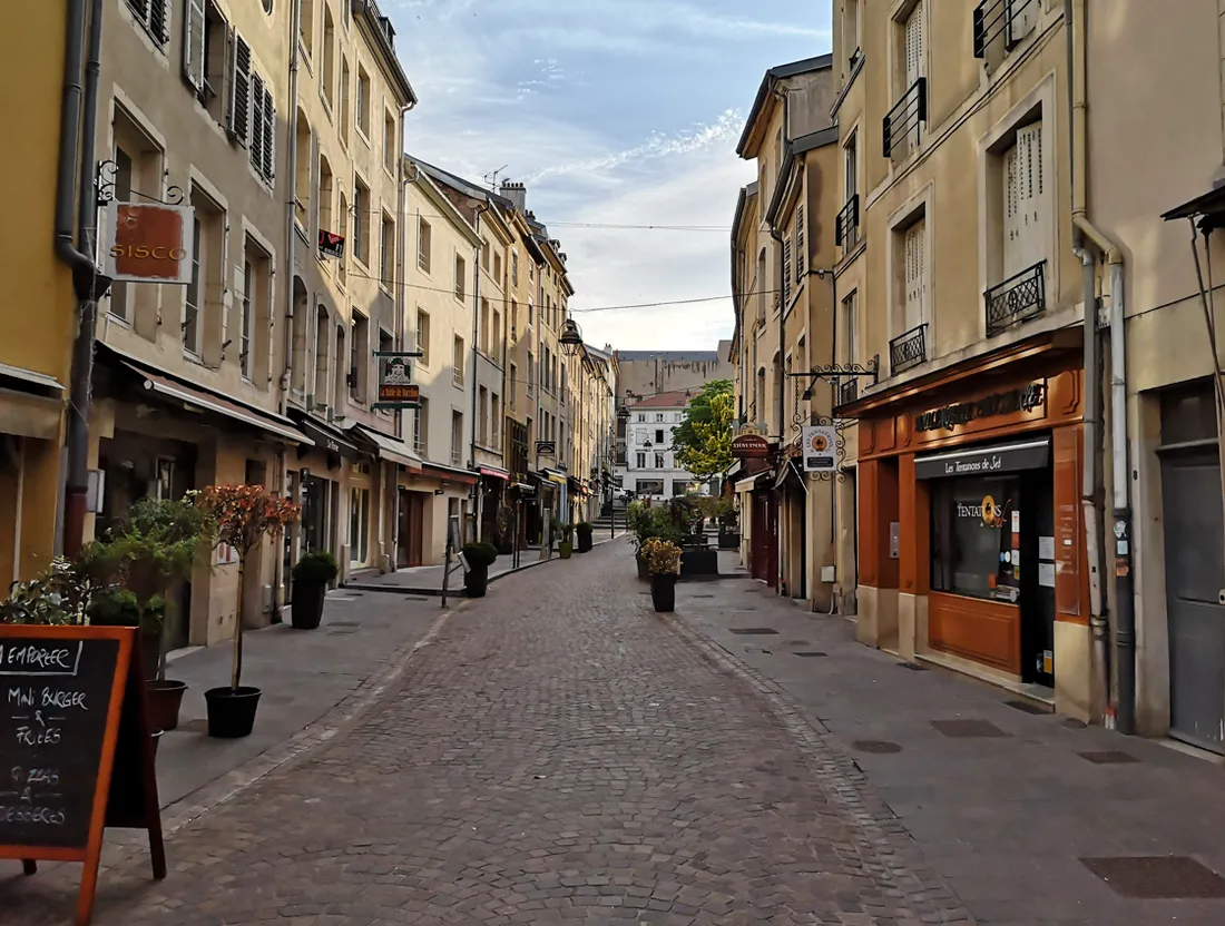 La rue Gourmande à Nancy