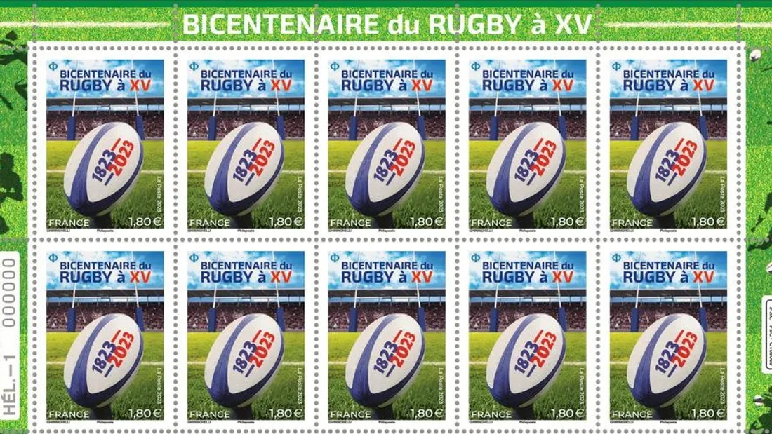 timbre 200ans rugby