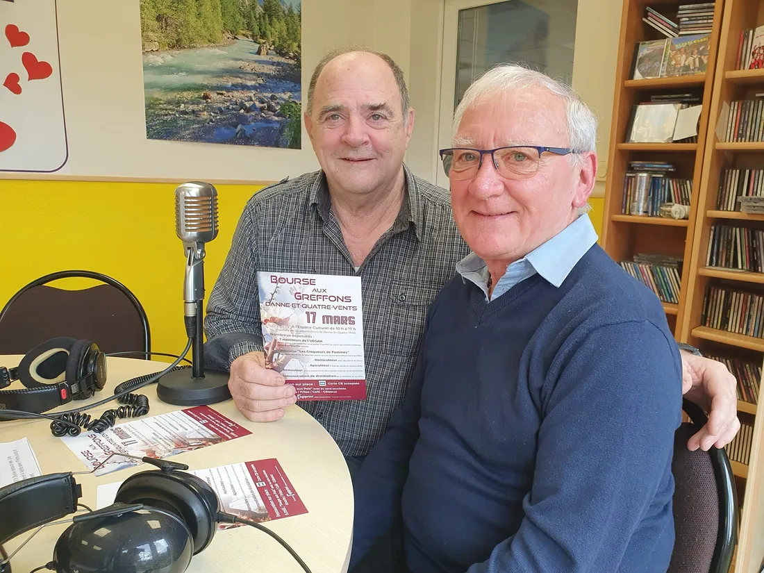Les arboriculteurs de Danne et Quatre Vents (Michel Julienne et Pierre Jung)