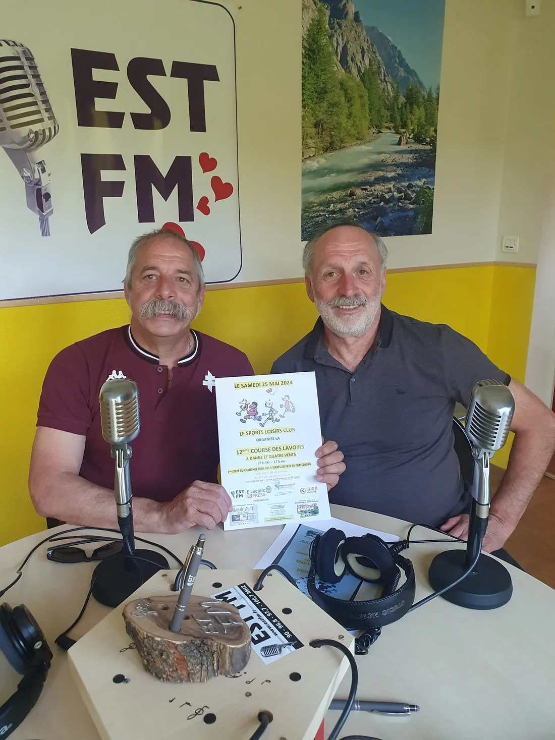 Jean-Luc et Sébastien JACOB sur EST FM (course des lavoirs)