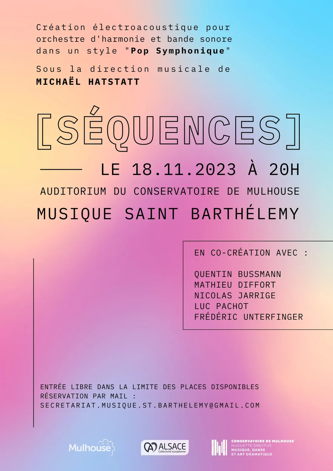 MUSIQUE SAINT BARTHELEMY - PROJET "Séquences" 2 ème Concert