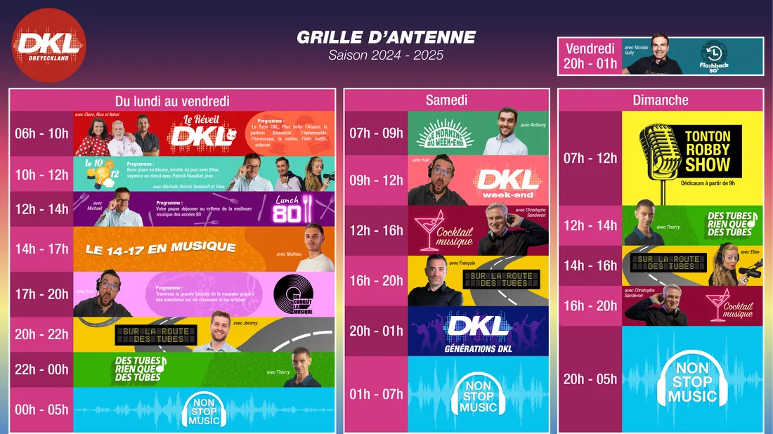 DKL - Grille d'antenne 2024-2025