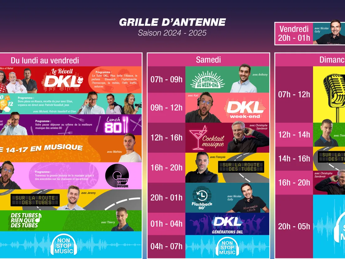DKL - Grille d'antenne 2024-2025
