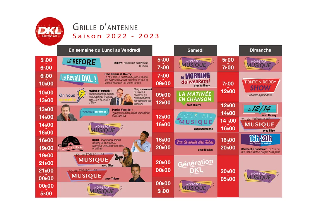 Grille antenne 2022-2023