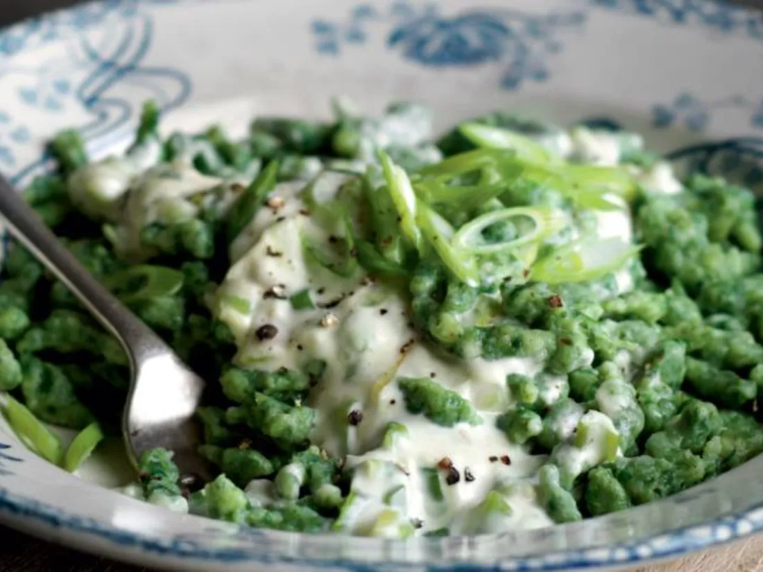 Spätzle aux épinards