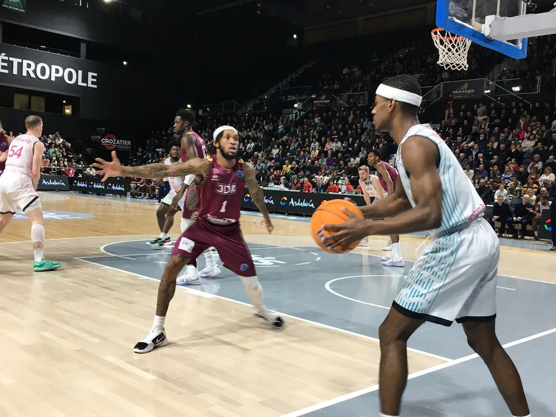 Avec 18 points marqués, Ahmad Caver a été le Dijonnais le plus performant ce mercredi soir