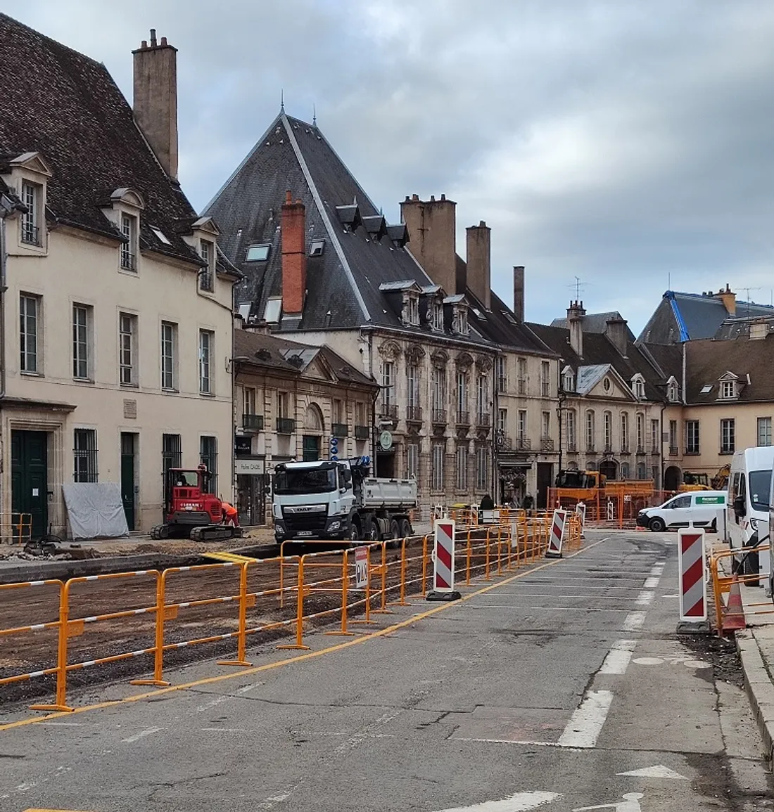 Les travaux de réaménagement de la rue Monge ont bien avancé