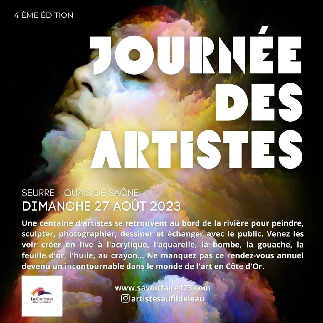 La 4ème édition de la journée des artistes a lieu le dimanche 27 août à Seurre.  