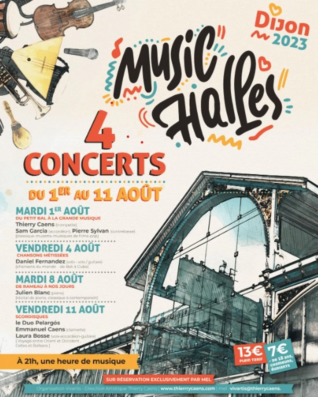 4 concerts sont prévus pour le Music Halles 2023.