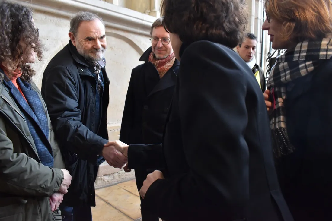 Rachida Dati a salué les membres de la DRAC (Direction Régionale des Affaires Culturelles)