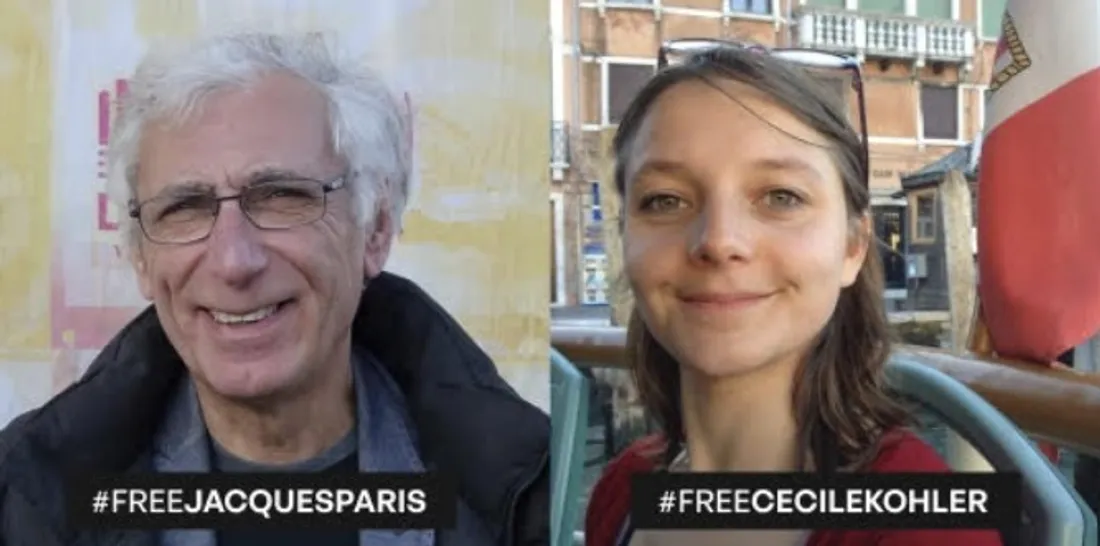 L’enseignante Cécile Kohler et son compagnon Jacques Paris ont été arrêtés en Iran en mai 2022