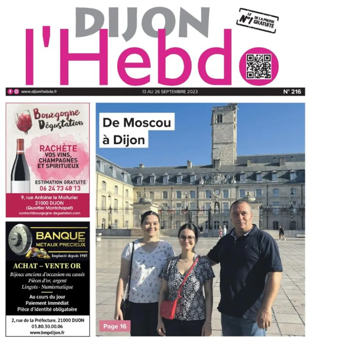 Le numéro de rentrée du journal Dijon l’hebdo a été publié cette semaine