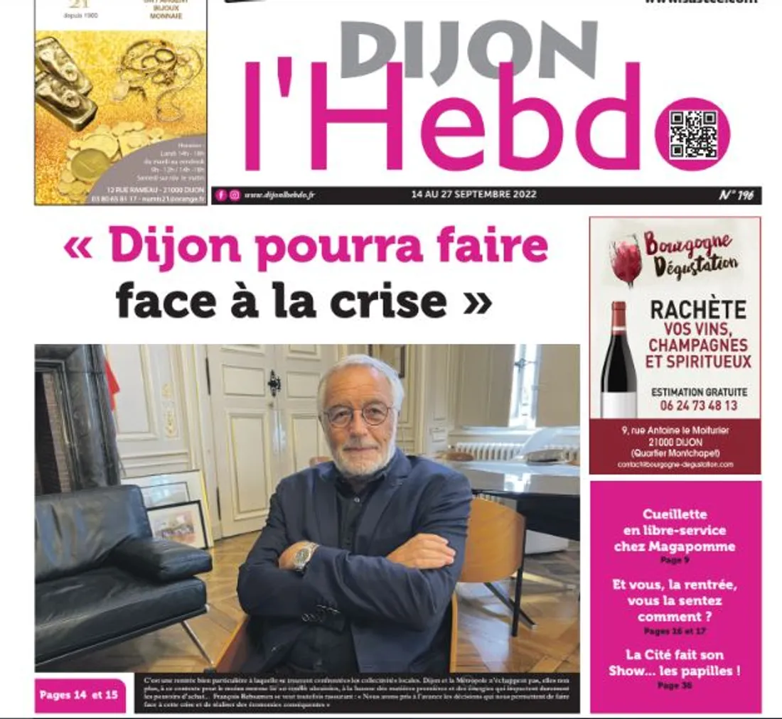 Le nouveau numéro de Dijon l'hebdo est arrivé 