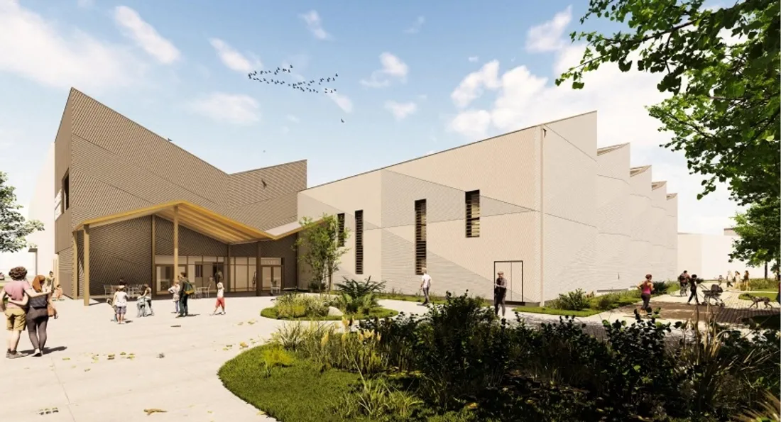 Illustration 3D du futur gymnase Arsenal