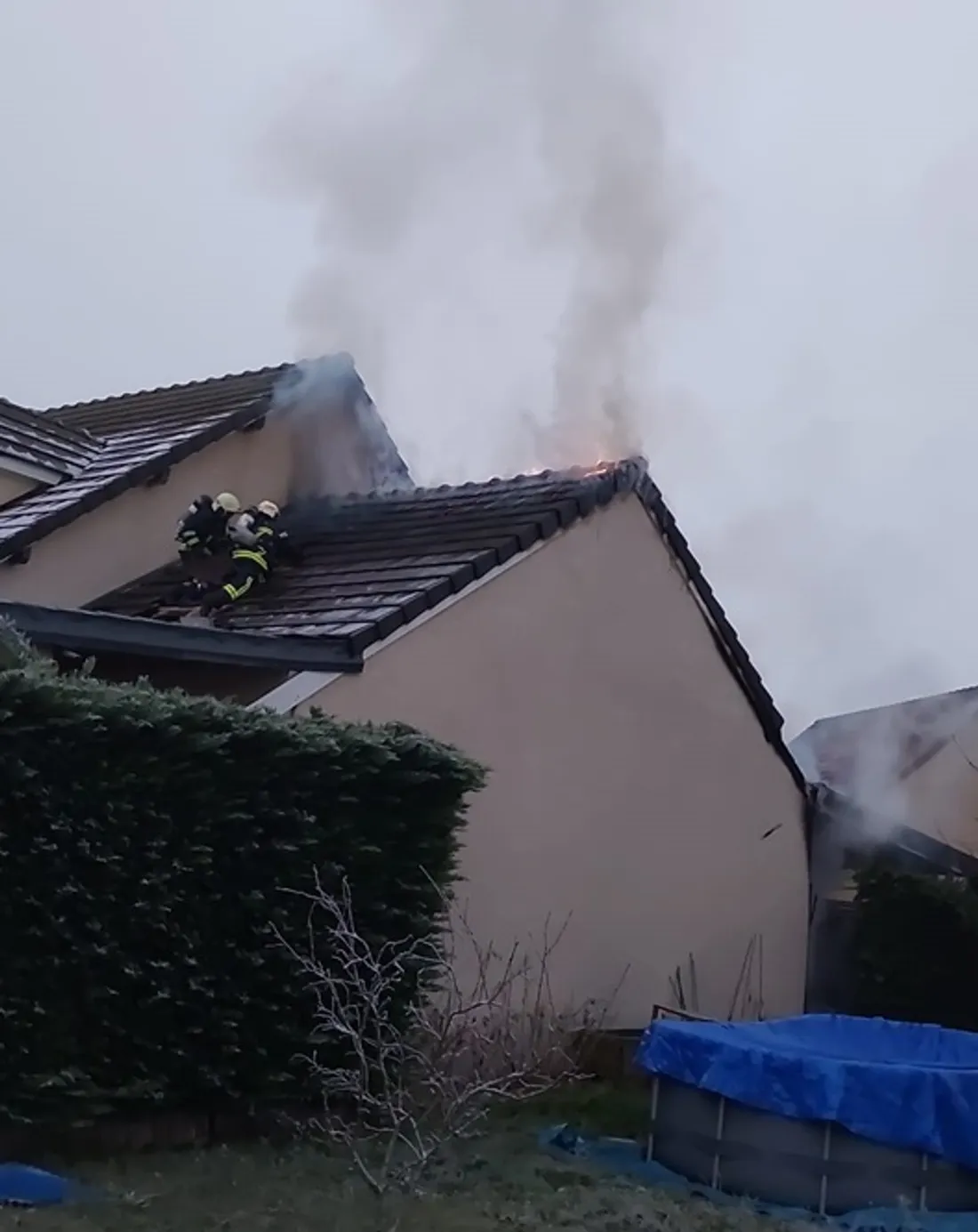 Les pompiers sont intervenus suite à un départ de feu dans le garage d’une maison de Chevigny
