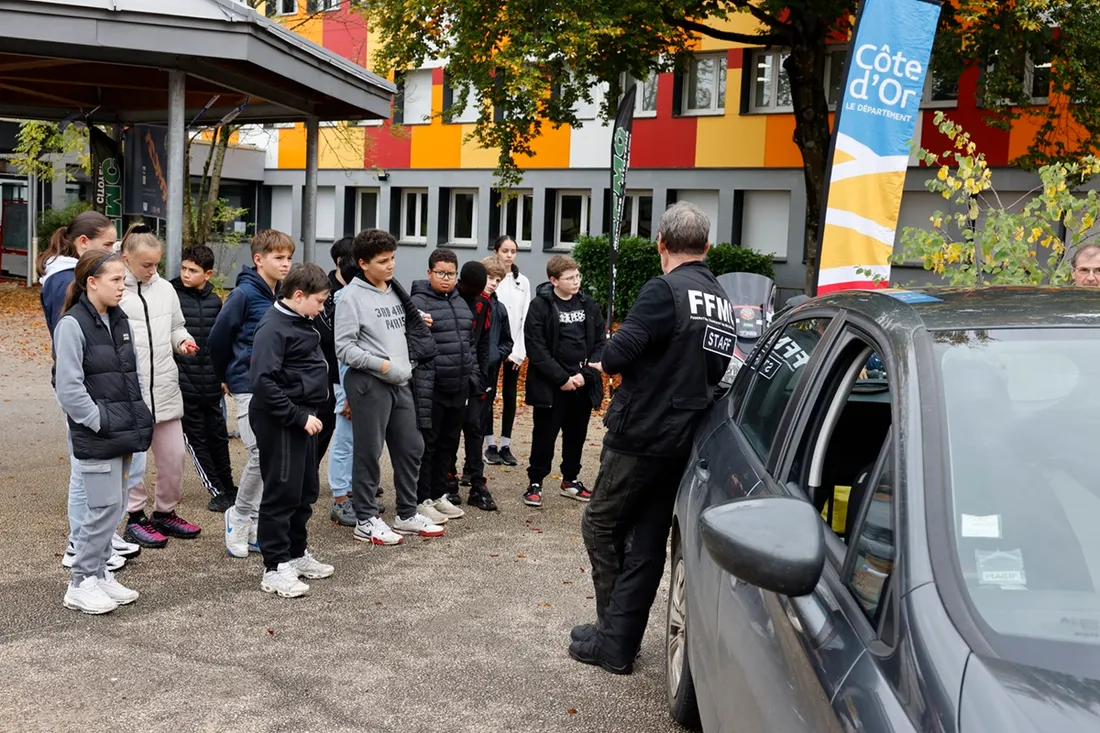 Un exemple d'action primée : une journées sur la sécurité routière  au college Lentilleres