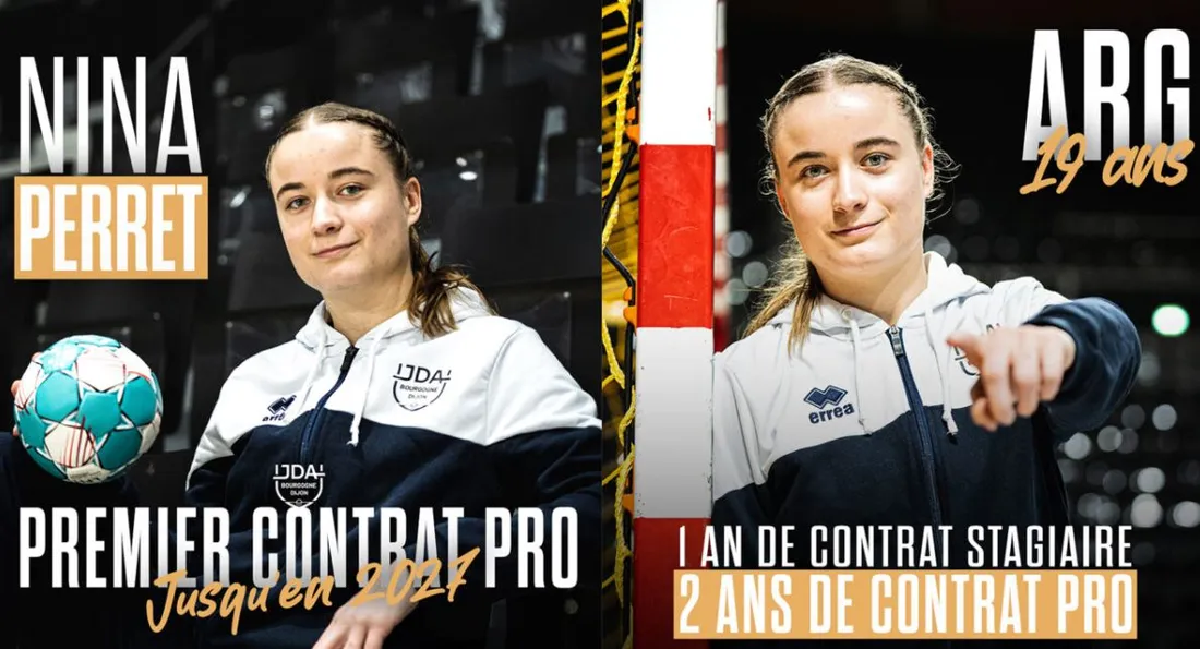 La jeune Nina Perret a signé jusqu'à 2027 à la JDA handball 
