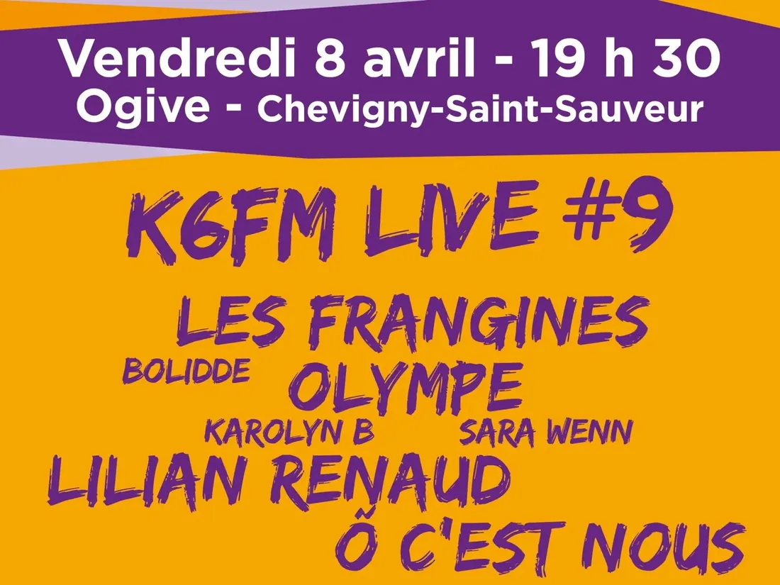 K6FM Live, c’est ce vendredi soir à Chevigny-Saint-Sauveur