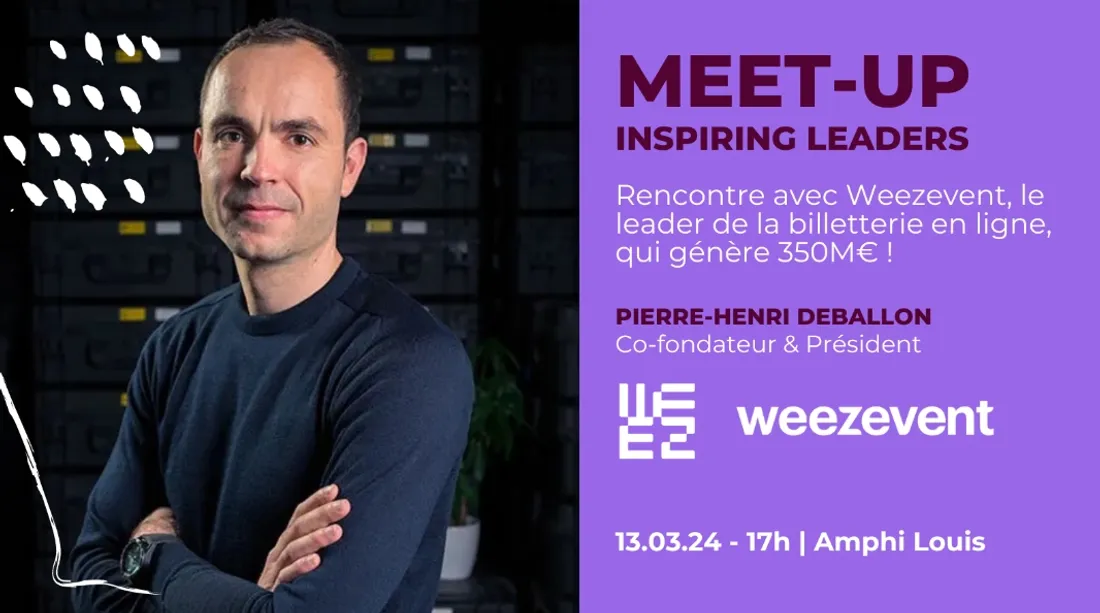 Weezevent, startup bourguignonne, est gérée par Pierre-Henri Deballon, un entrepreneur dijonnais.