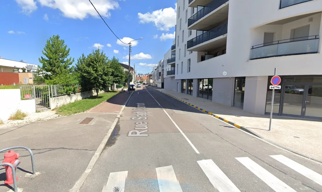 La rue Sadi Carnot, à Dijon, ferait régulièrement l'objet de nuisances.