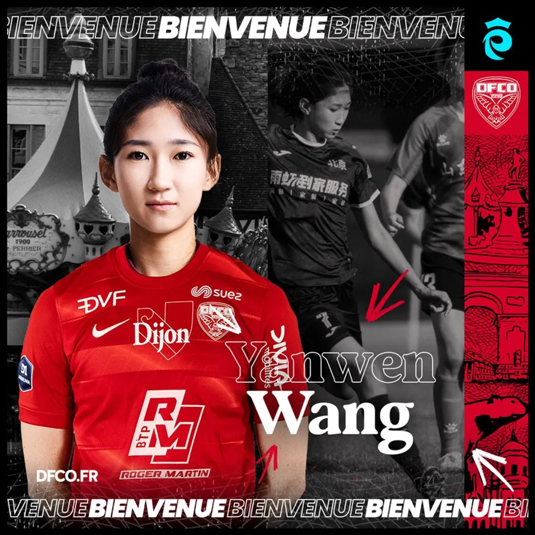 La Chinoise Yanwen Wang a signé pour les deux prochaines saisons au DFCO 