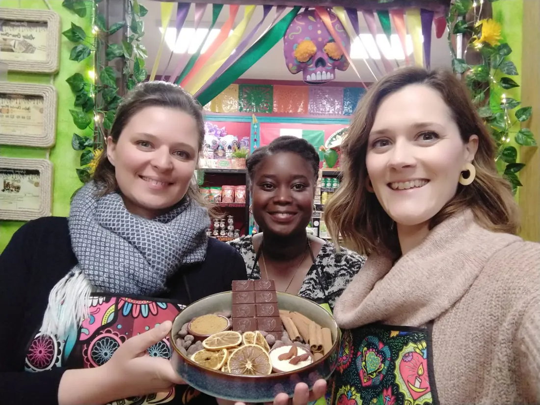 Soninka Kabou, Maud Bonin et Amadine Tilman vous accueilleront ce samedi place François Rude