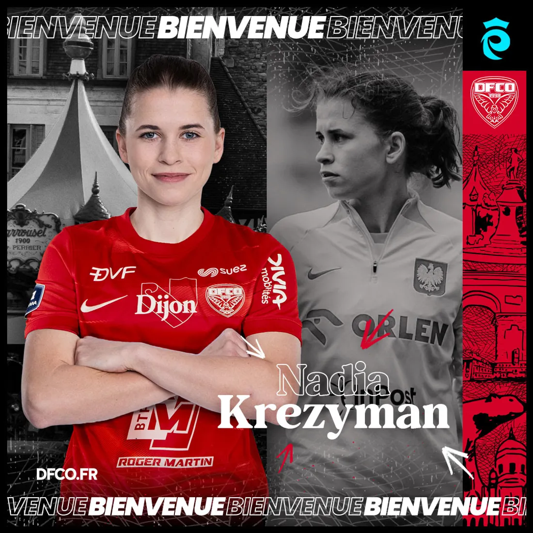 Nadia Krezyman vivra sa première expérience dans un championnat étranger sous le maillot du DFCO