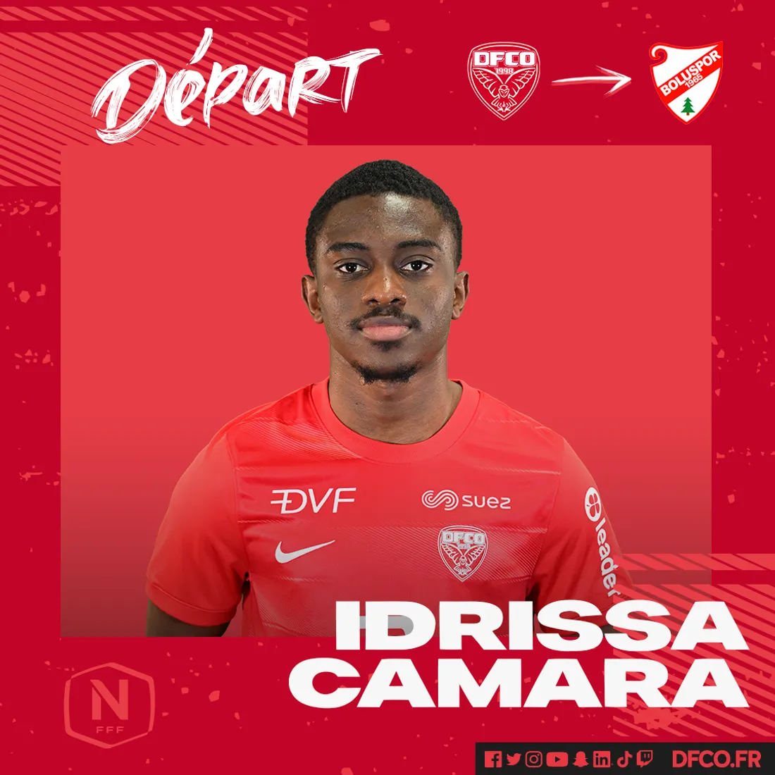 Idrissa Camara est transféré en D2 turque. 
