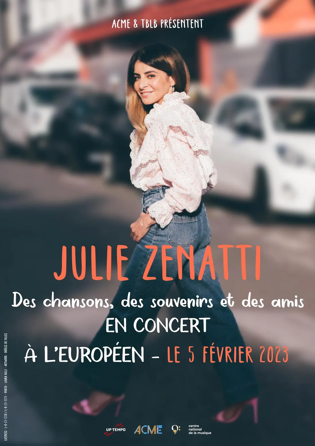 Affiche des concerts de Julie Zenatti