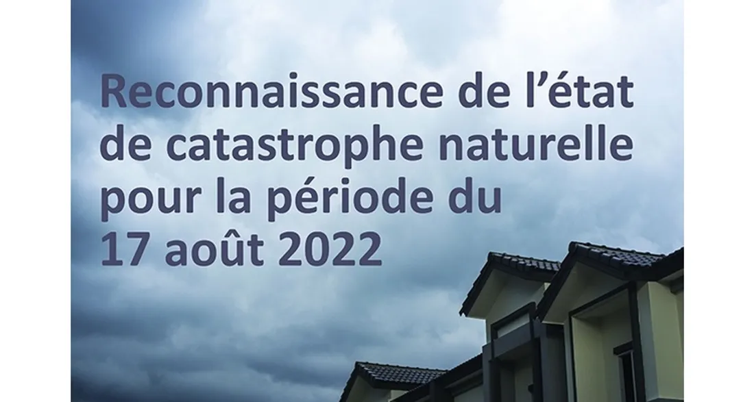 Reconnaissance de catastrophe naturelle