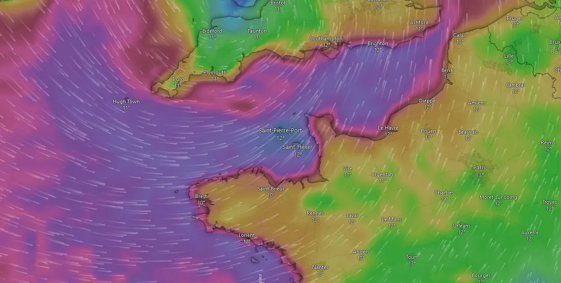 Prévisions avant la tempête Ciaran