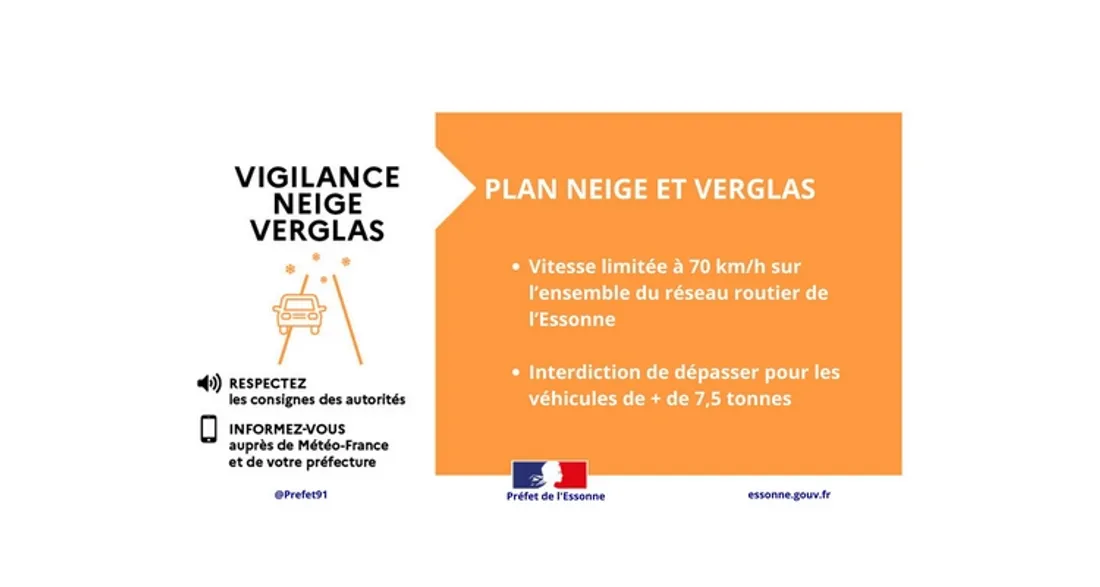 Vigilance orange neige et verglas