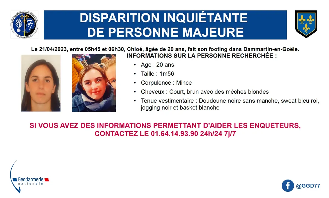 Une jeune femme disparue à Dammartin-en-Goële