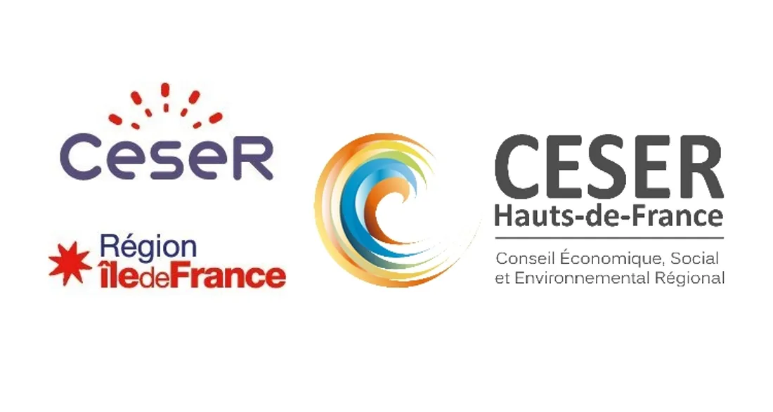 Logos du Ceser Ile-de-France et du Ceser des Hauts-de-France