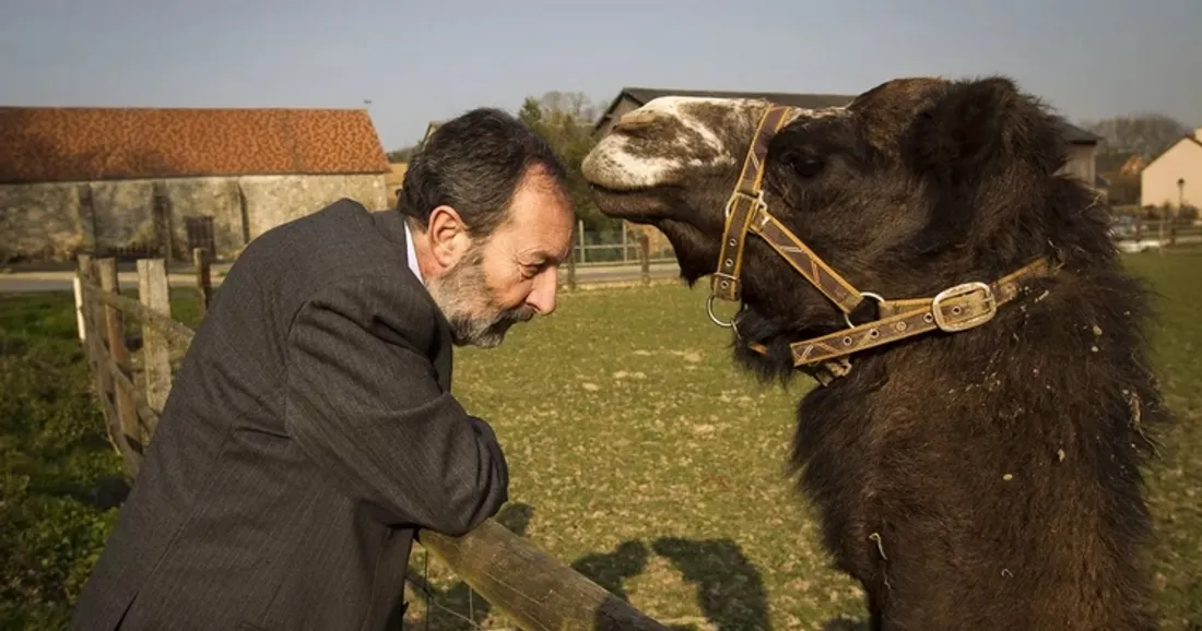 Christian Schoettl et un chameau